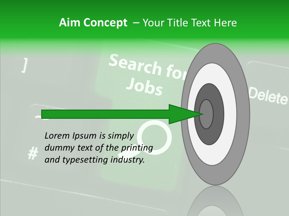 Green Unemployment Jobseeking PowerPoint Template