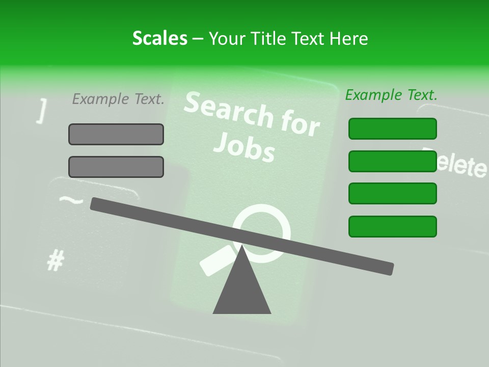 Green Unemployment Jobseeking PowerPoint Template