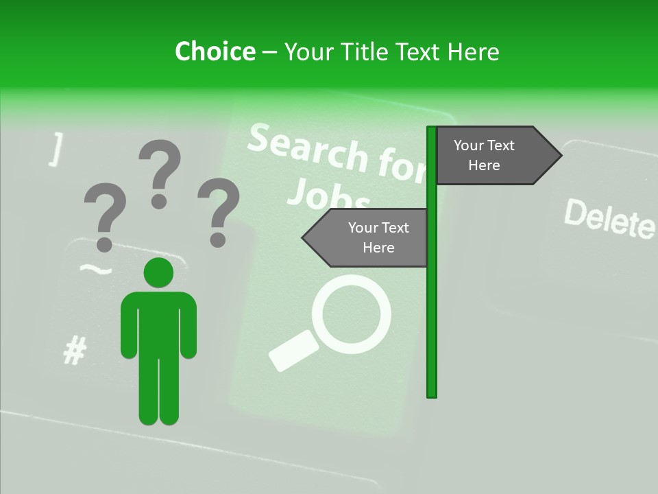 Green Unemployment Jobseeking PowerPoint Template