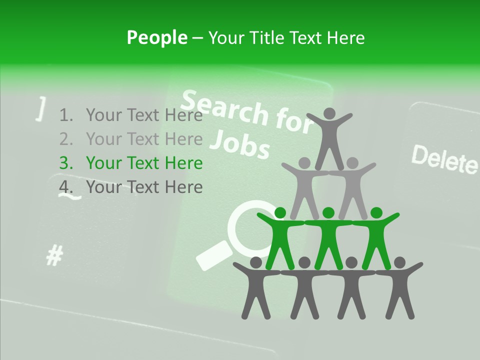 Green Unemployment Jobseeking PowerPoint Template