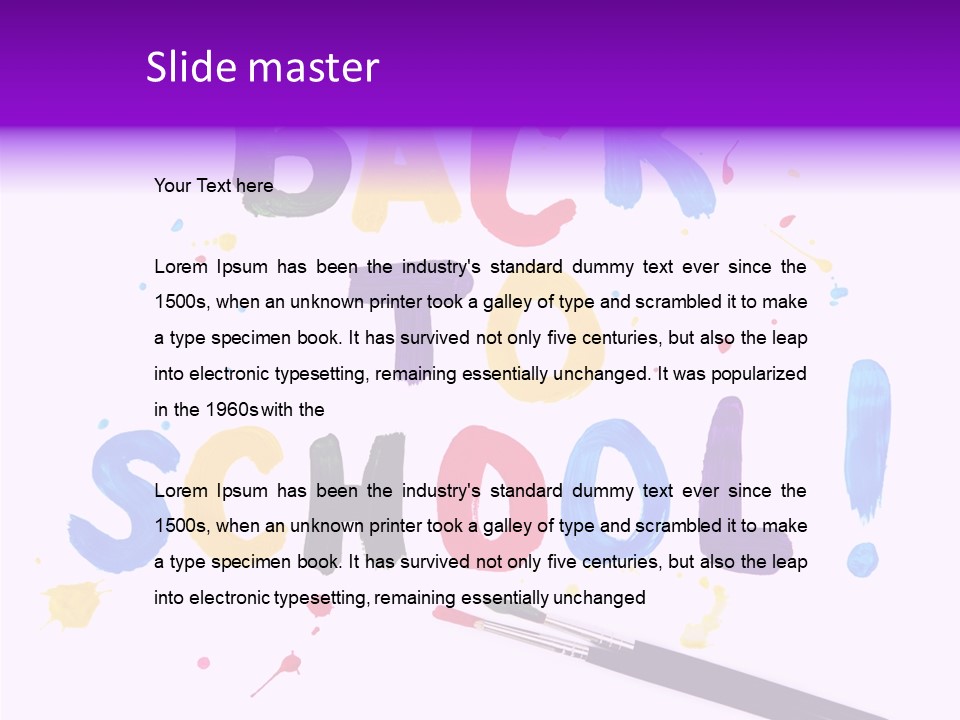 Paint Draw Funny PowerPoint Template