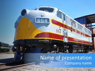 American Engine Travel PowerPoint Template