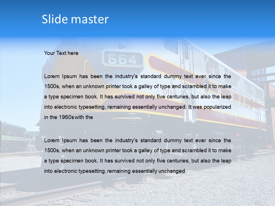 American Engine Travel PowerPoint Template