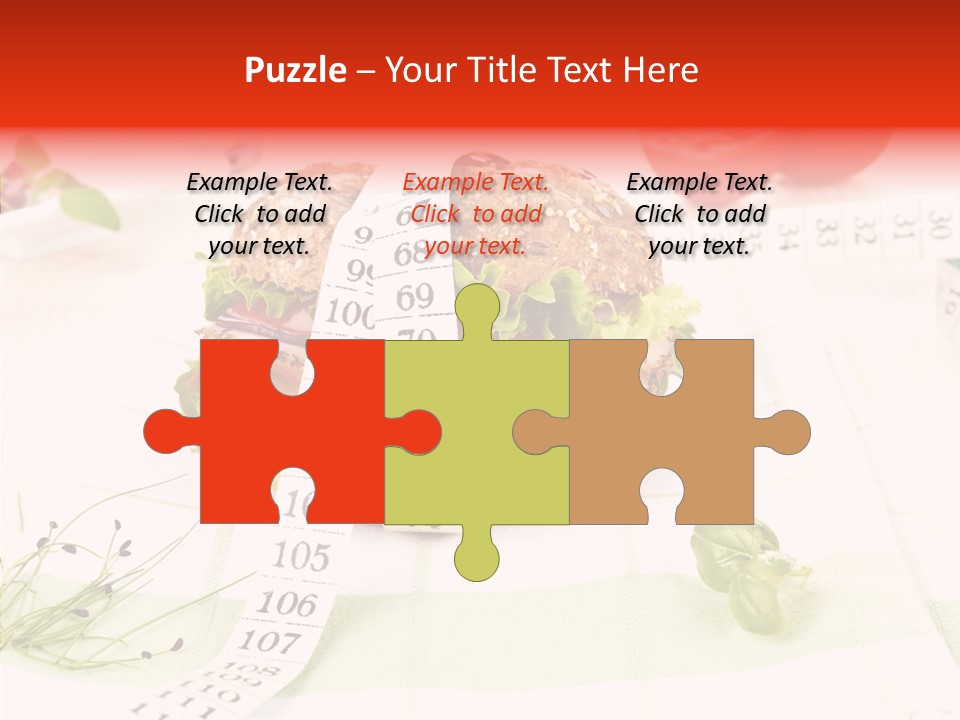 Dieting Meter Fitness PowerPoint Template