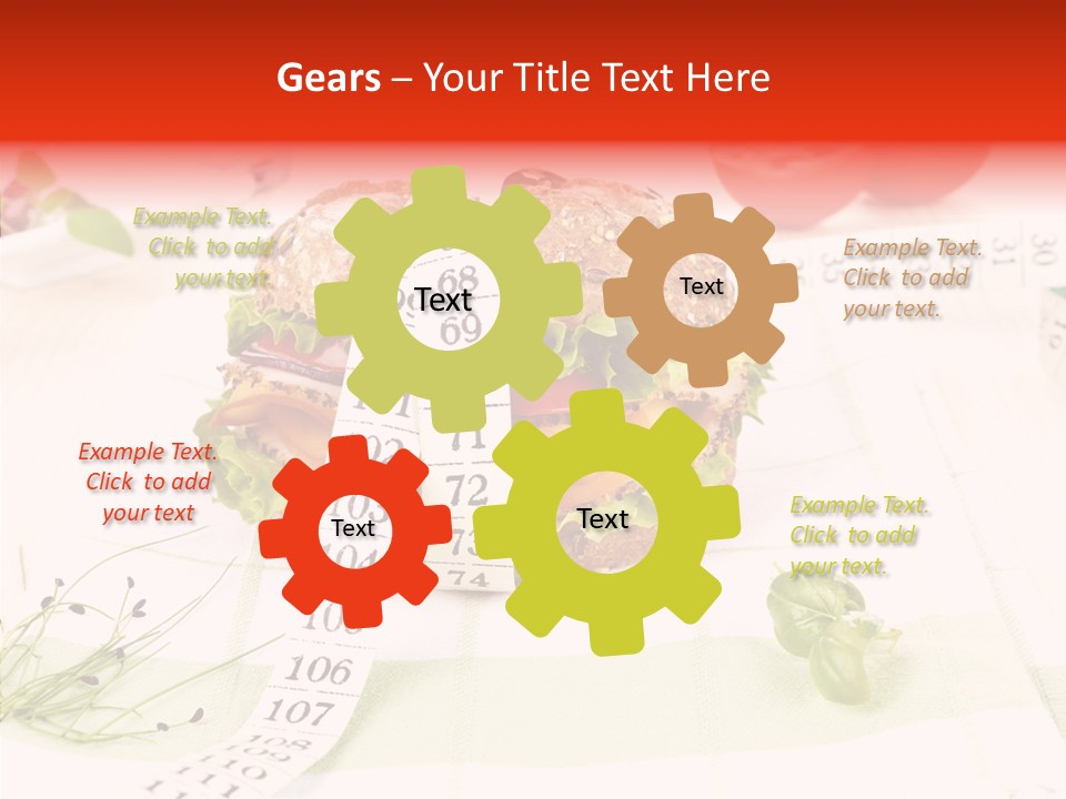 Dieting Meter Fitness PowerPoint Template