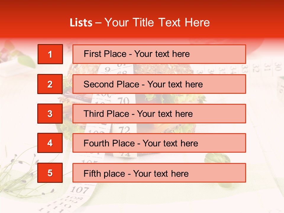 Dieting Meter Fitness PowerPoint Template