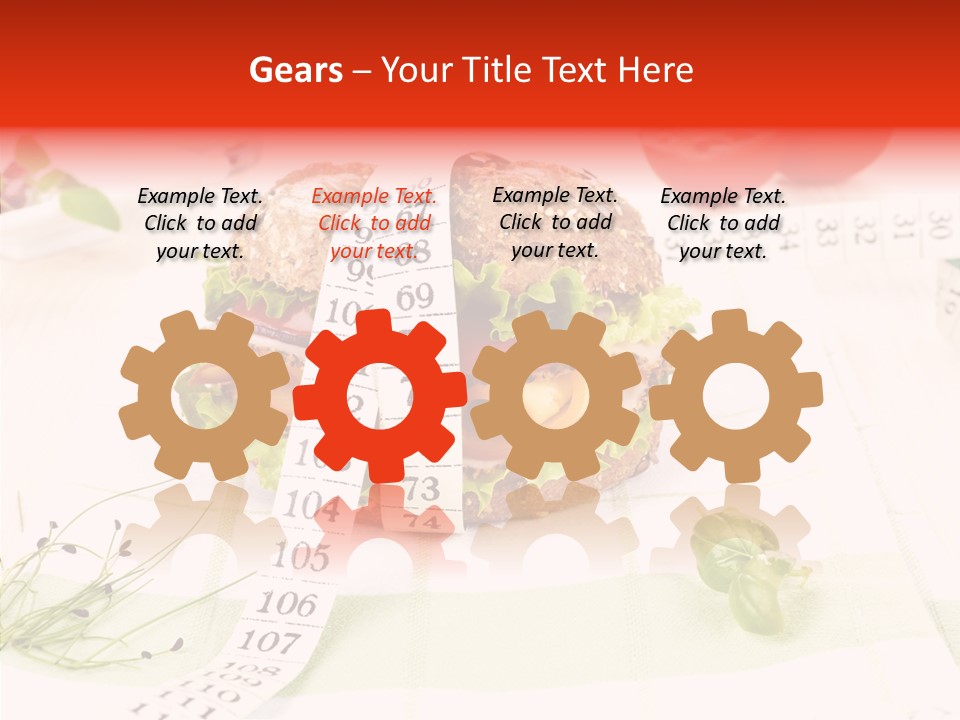 Dieting Meter Fitness PowerPoint Template