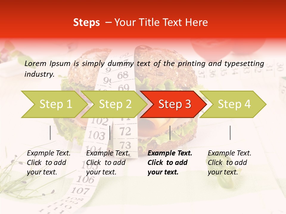 Dieting Meter Fitness PowerPoint Template