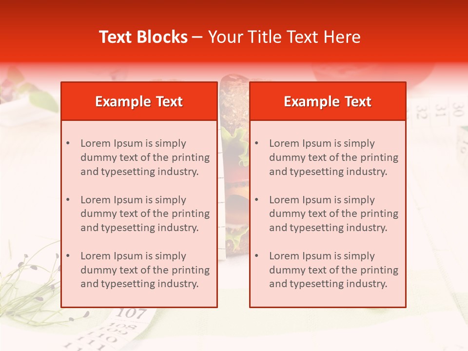 Dieting Meter Fitness PowerPoint Template
