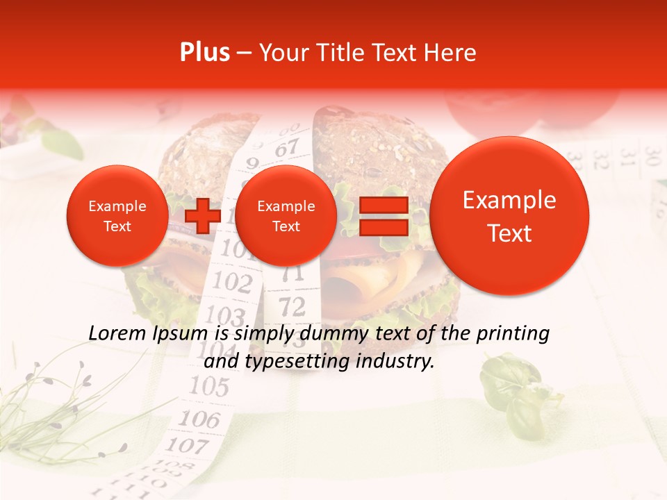 Dieting Meter Fitness PowerPoint Template