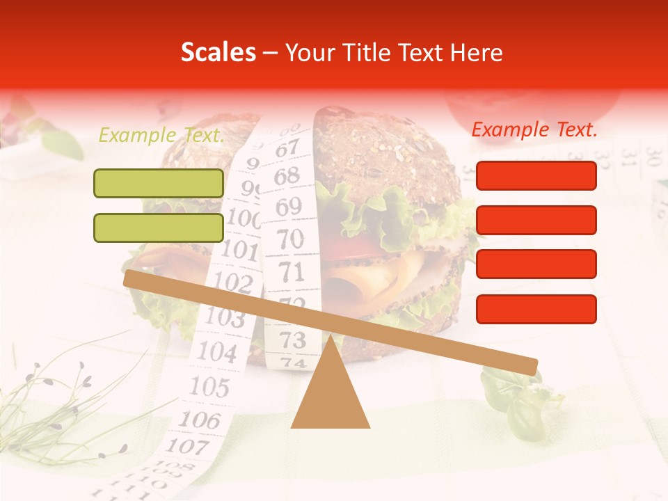 Dieting Meter Fitness PowerPoint Template