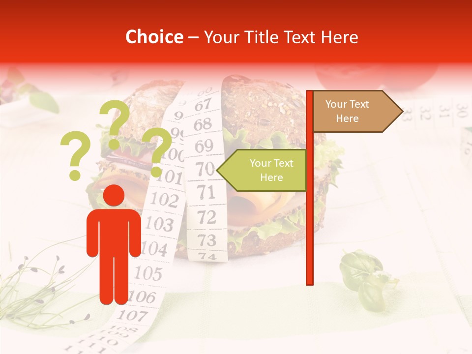 Dieting Meter Fitness PowerPoint Template