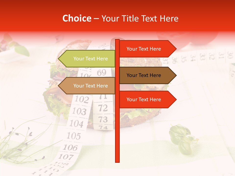 Dieting Meter Fitness PowerPoint Template