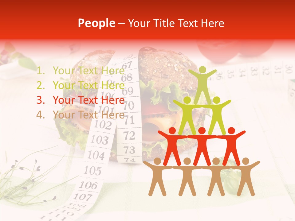 Dieting Meter Fitness PowerPoint Template