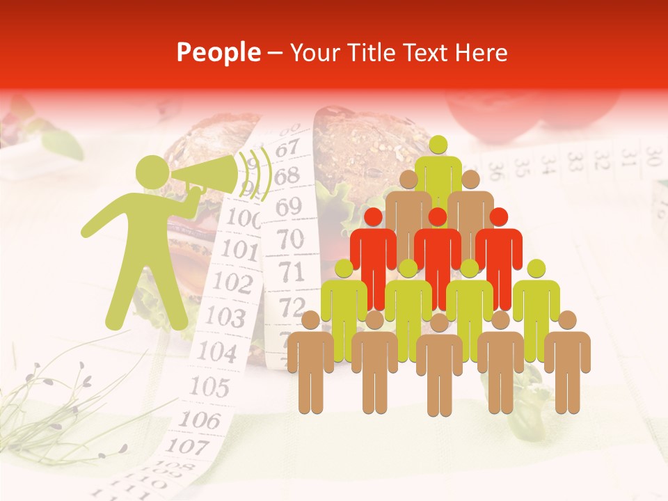 Dieting Meter Fitness PowerPoint Template