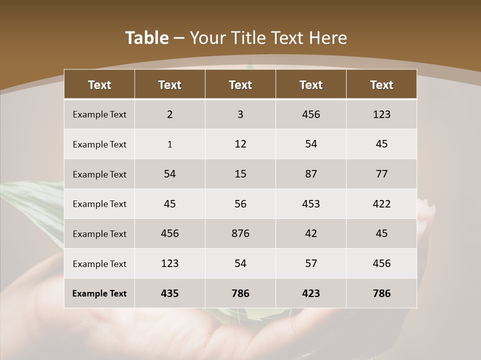 Organic Two Africa PowerPoint Template