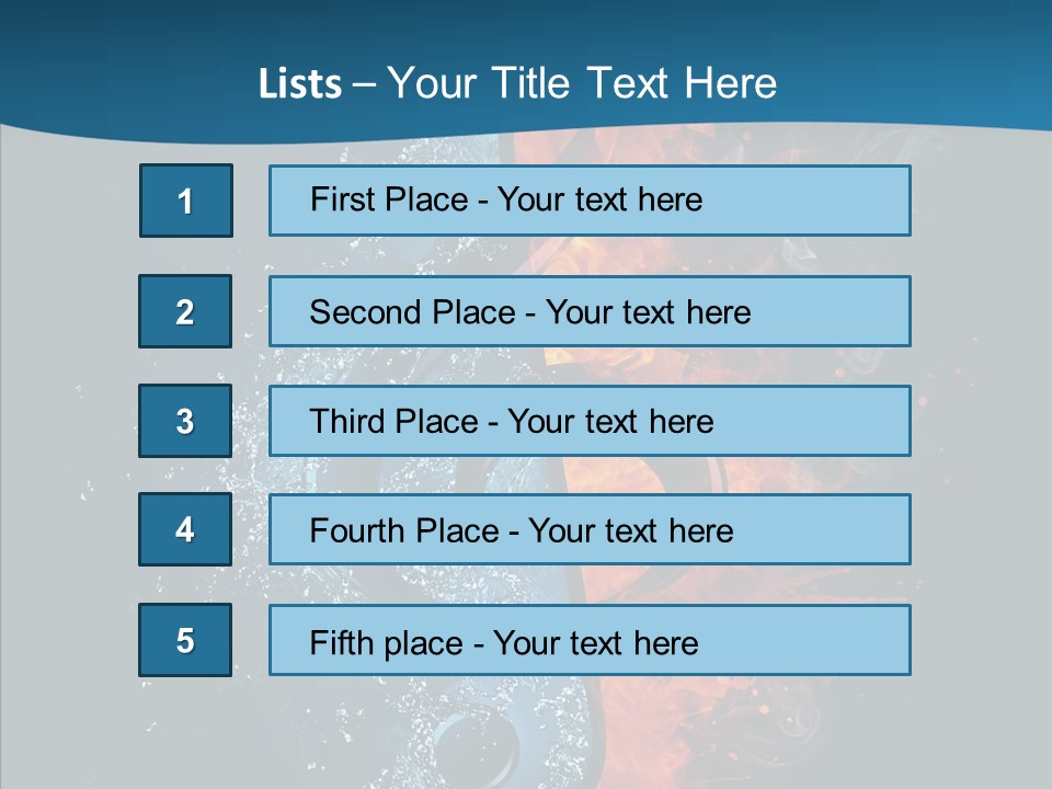 Ornate Illustration Sign PowerPoint Template