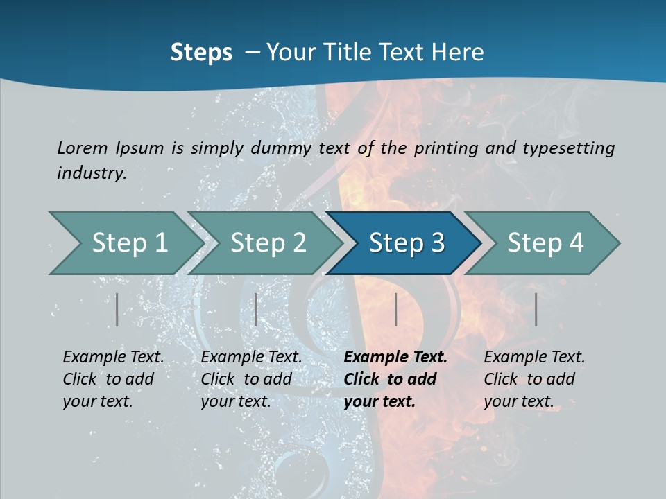 Ornate Illustration Sign PowerPoint Template