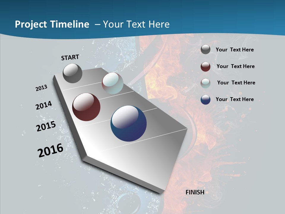 Ornate Illustration Sign PowerPoint Template