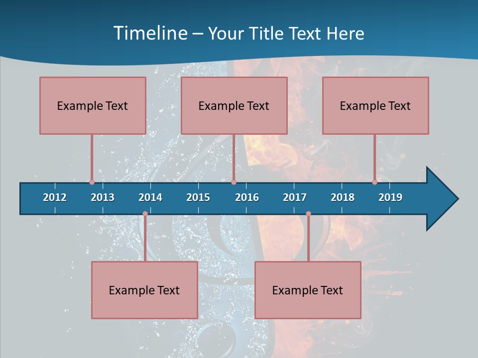 Ornate Illustration Sign PowerPoint Template