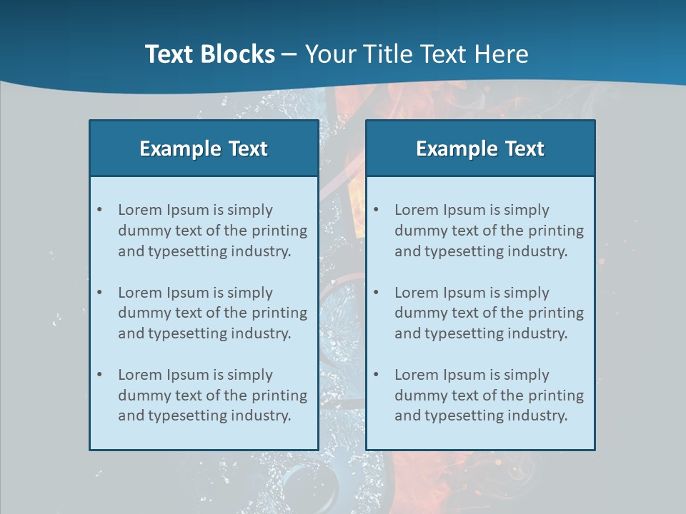 Ornate Illustration Sign PowerPoint Template
