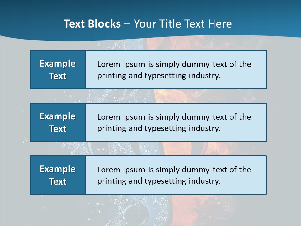 Ornate Illustration Sign PowerPoint Template