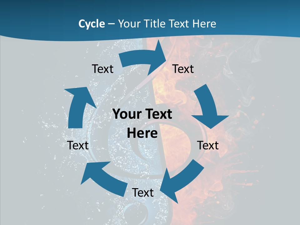 Ornate Illustration Sign PowerPoint Template