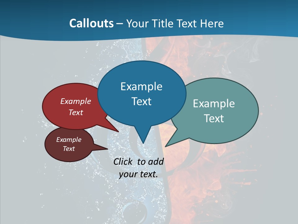 Ornate Illustration Sign PowerPoint Template