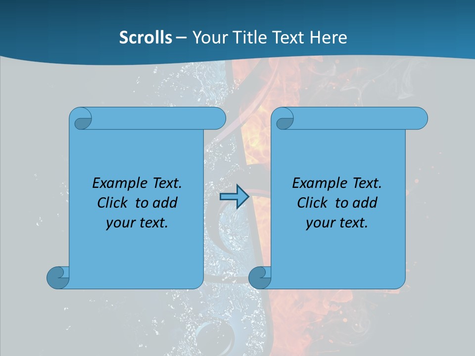 Ornate Illustration Sign PowerPoint Template
