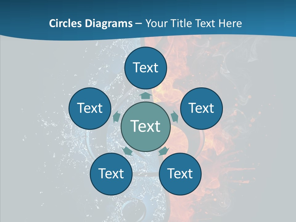 Ornate Illustration Sign PowerPoint Template