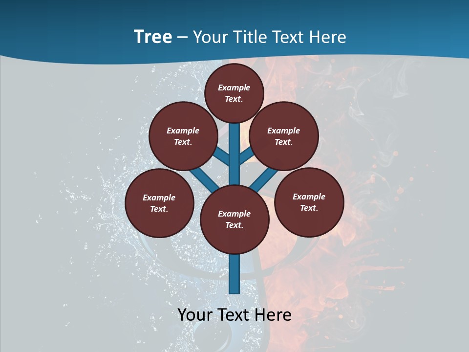 Ornate Illustration Sign PowerPoint Template