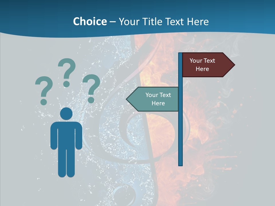 Ornate Illustration Sign PowerPoint Template