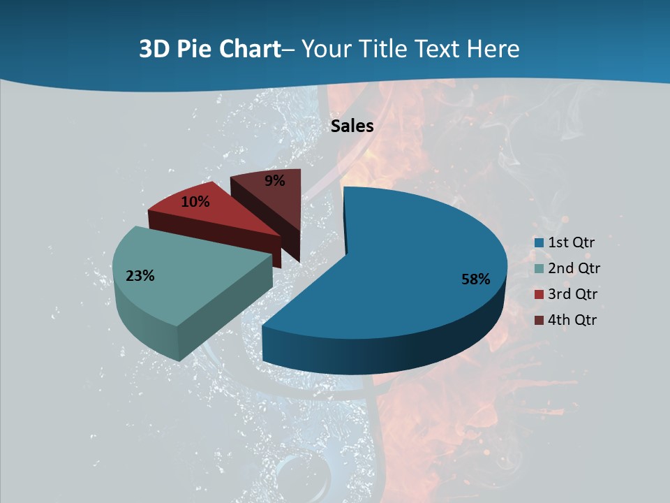 Ornate Illustration Sign PowerPoint Template