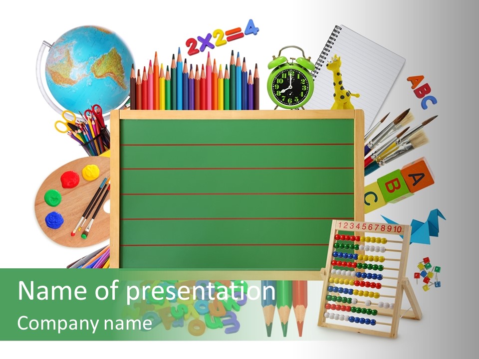 Brush Education Copy PowerPoint Template