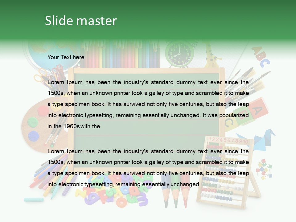 Brush Education Copy PowerPoint Template