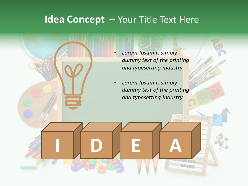 Brush Education Copy PowerPoint Template