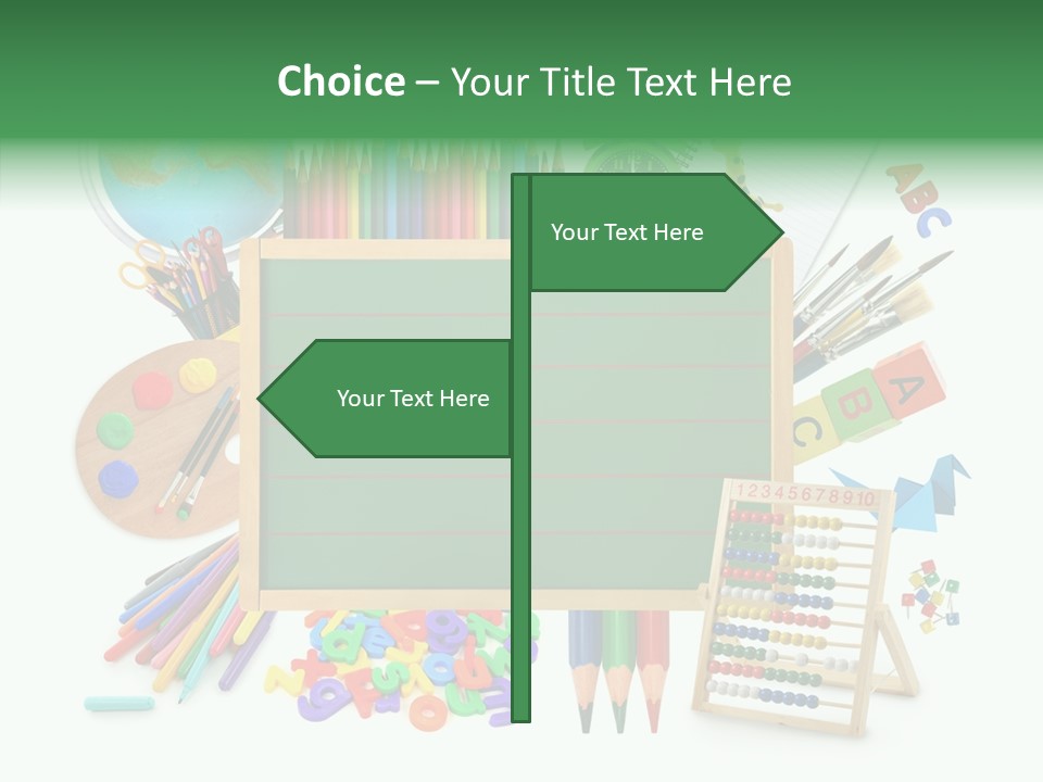 Brush Education Copy PowerPoint Template