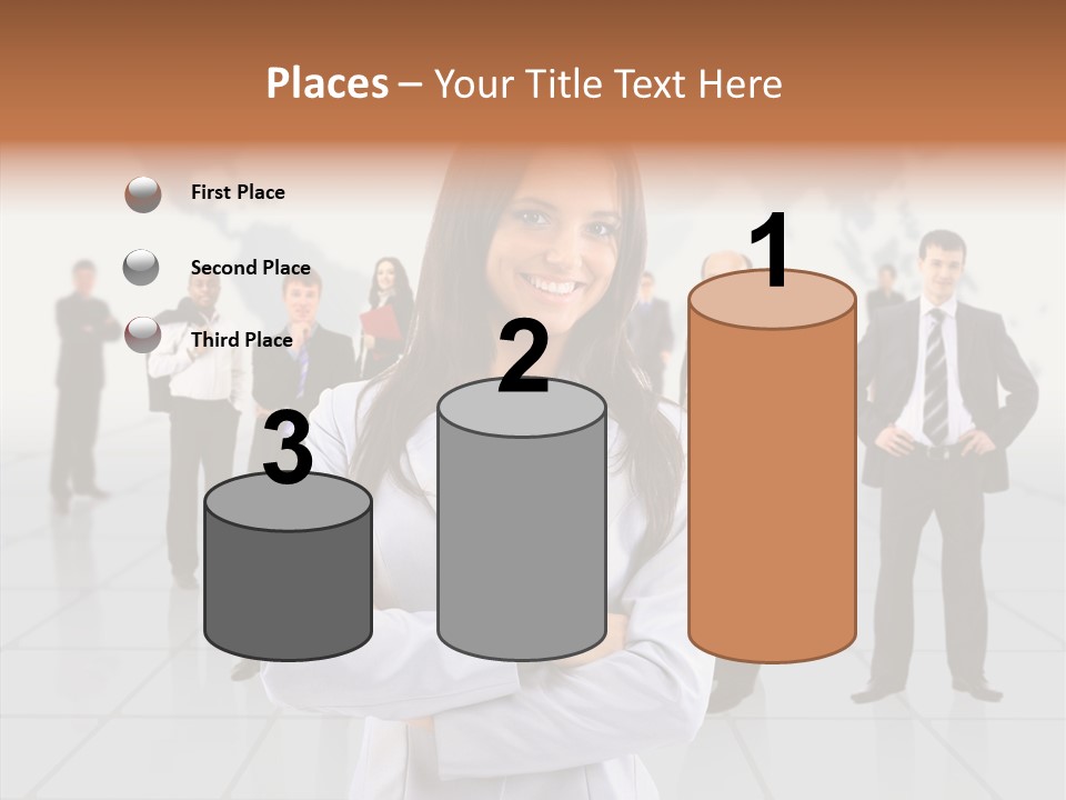 Collaborate Globe Suit PowerPoint Template