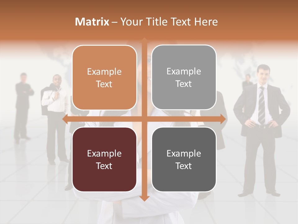 Collaborate Globe Suit PowerPoint Template