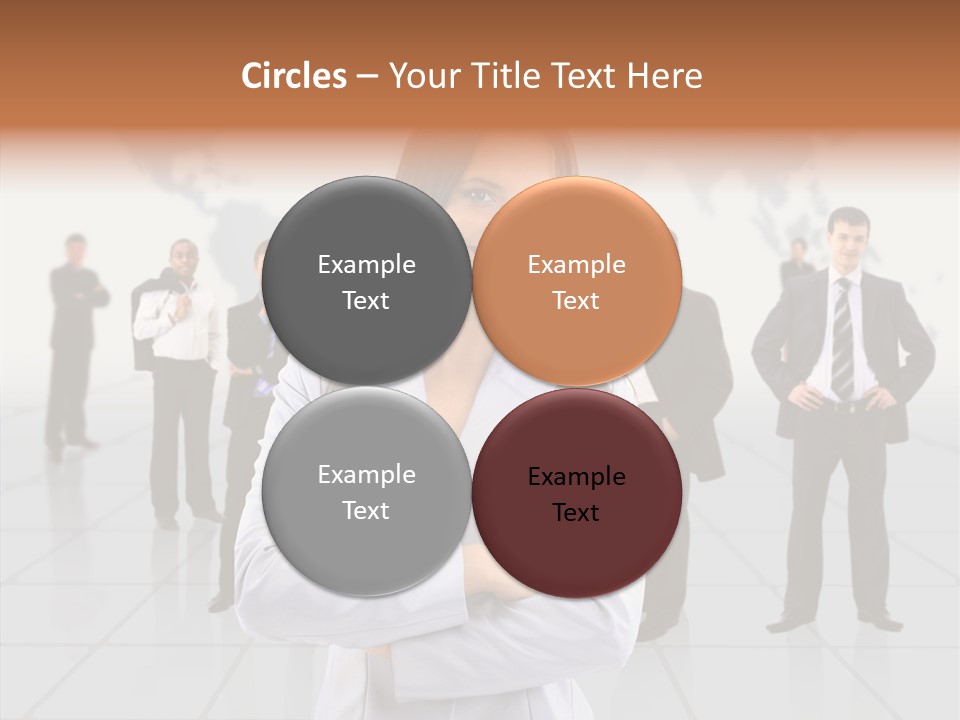 Collaborate Globe Suit PowerPoint Template