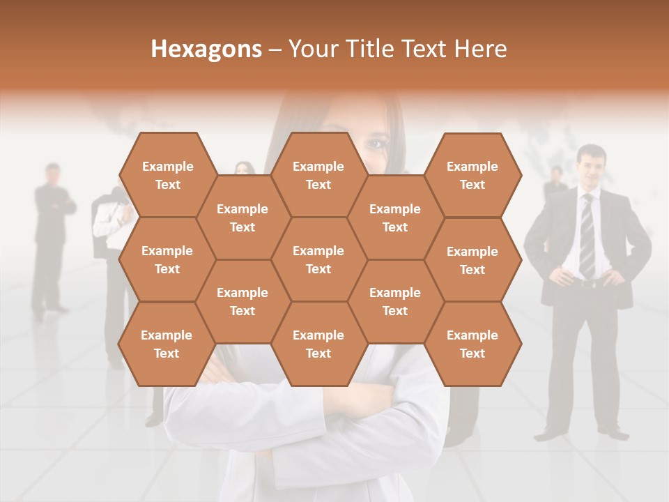 Collaborate Globe Suit PowerPoint Template