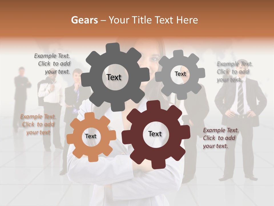 Collaborate Globe Suit PowerPoint Template