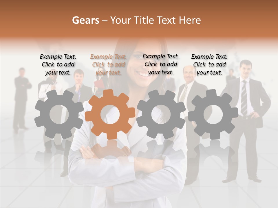 Collaborate Globe Suit PowerPoint Template