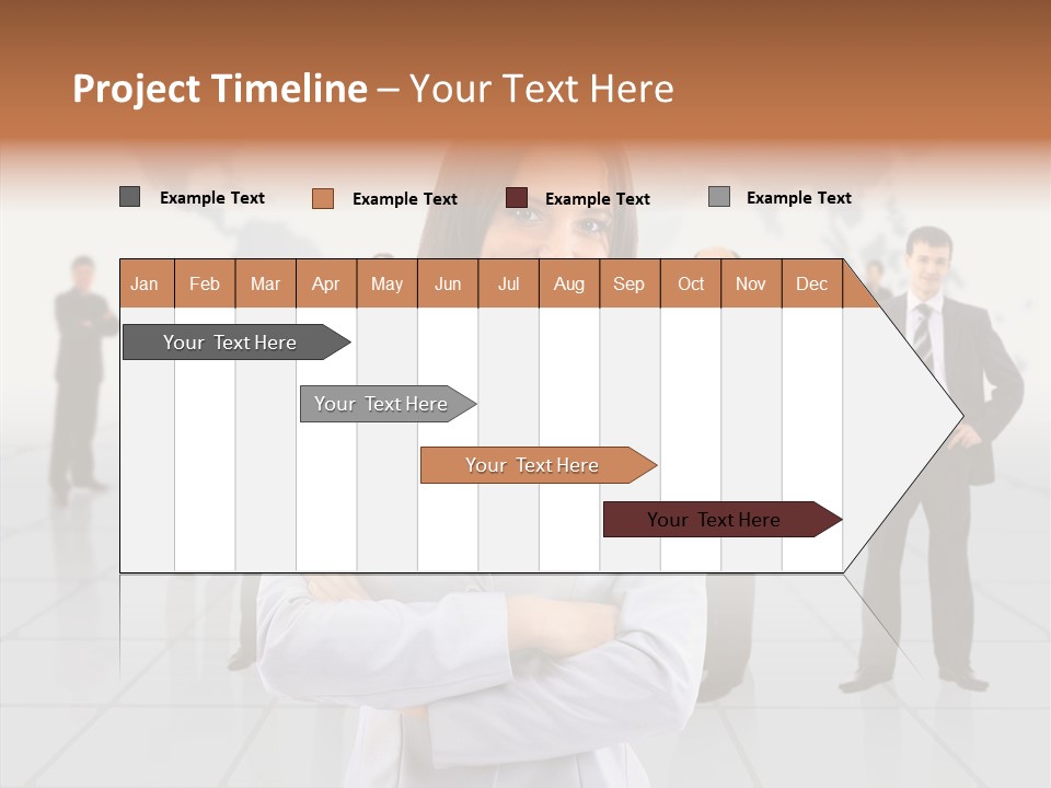 Collaborate Globe Suit PowerPoint Template