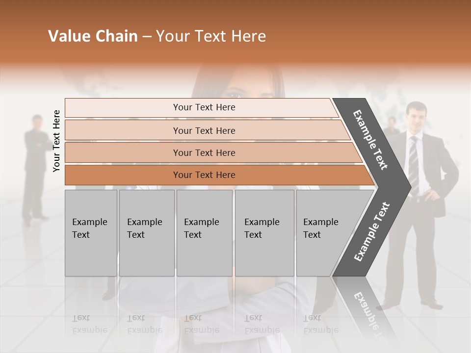 Collaborate Globe Suit PowerPoint Template