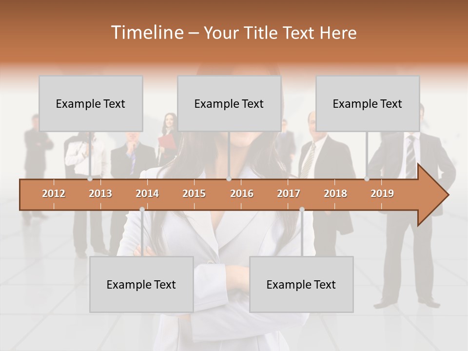 Collaborate Globe Suit PowerPoint Template