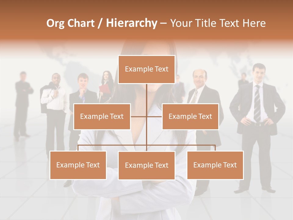 Collaborate Globe Suit PowerPoint Template