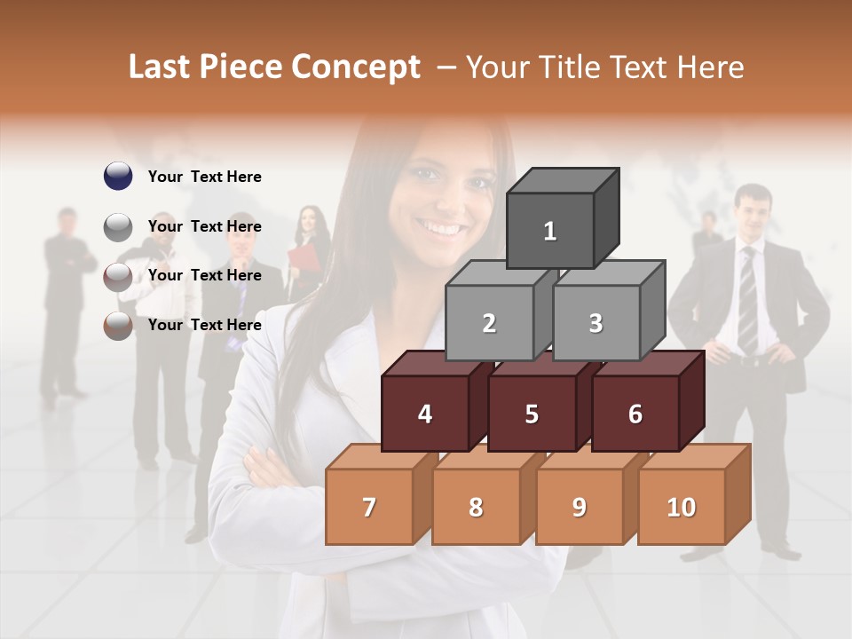 Collaborate Globe Suit PowerPoint Template