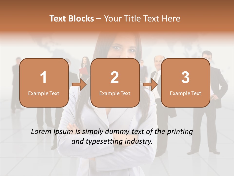 Collaborate Globe Suit PowerPoint Template