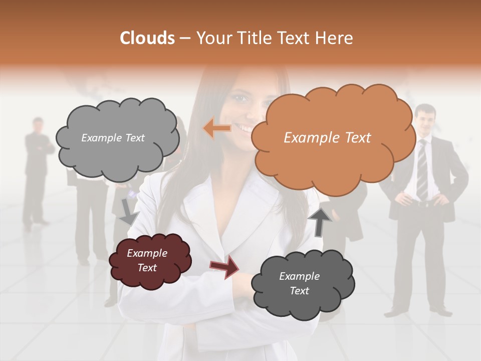 Collaborate Globe Suit PowerPoint Template